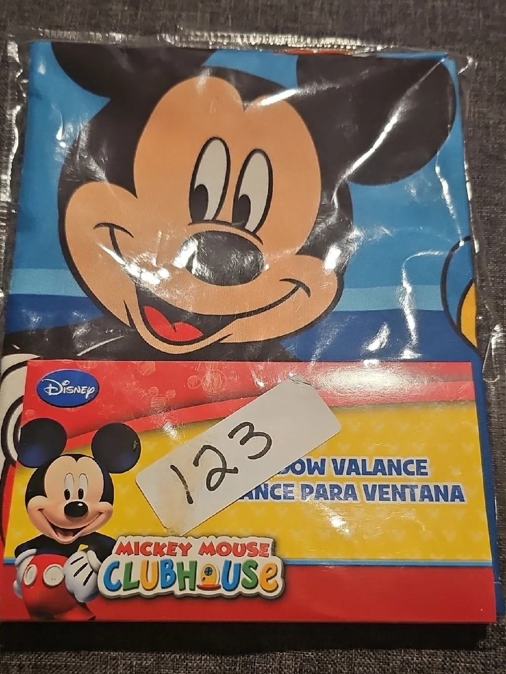NWt Disney Mickey Mouse Bedroom Decor Home Goofy Clubhouse Window Valance Donald